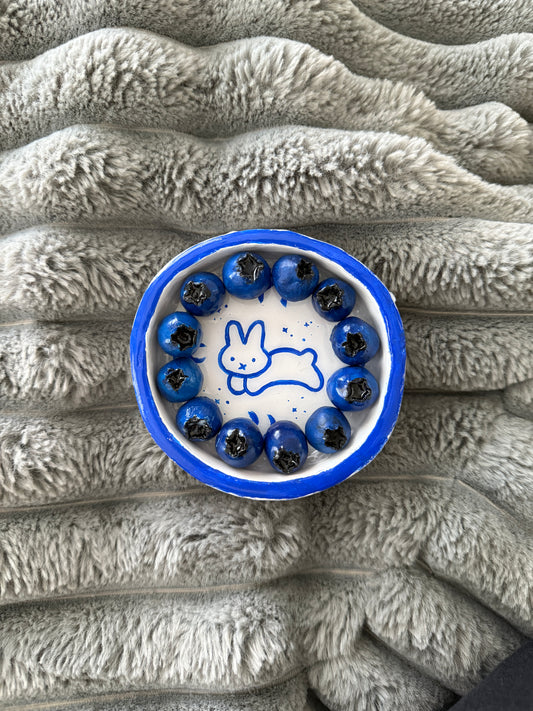 Handmade Blueberry Magnets Clay