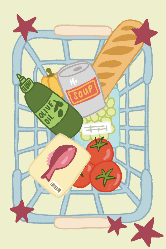 Grocery Shopping Cart Art Print